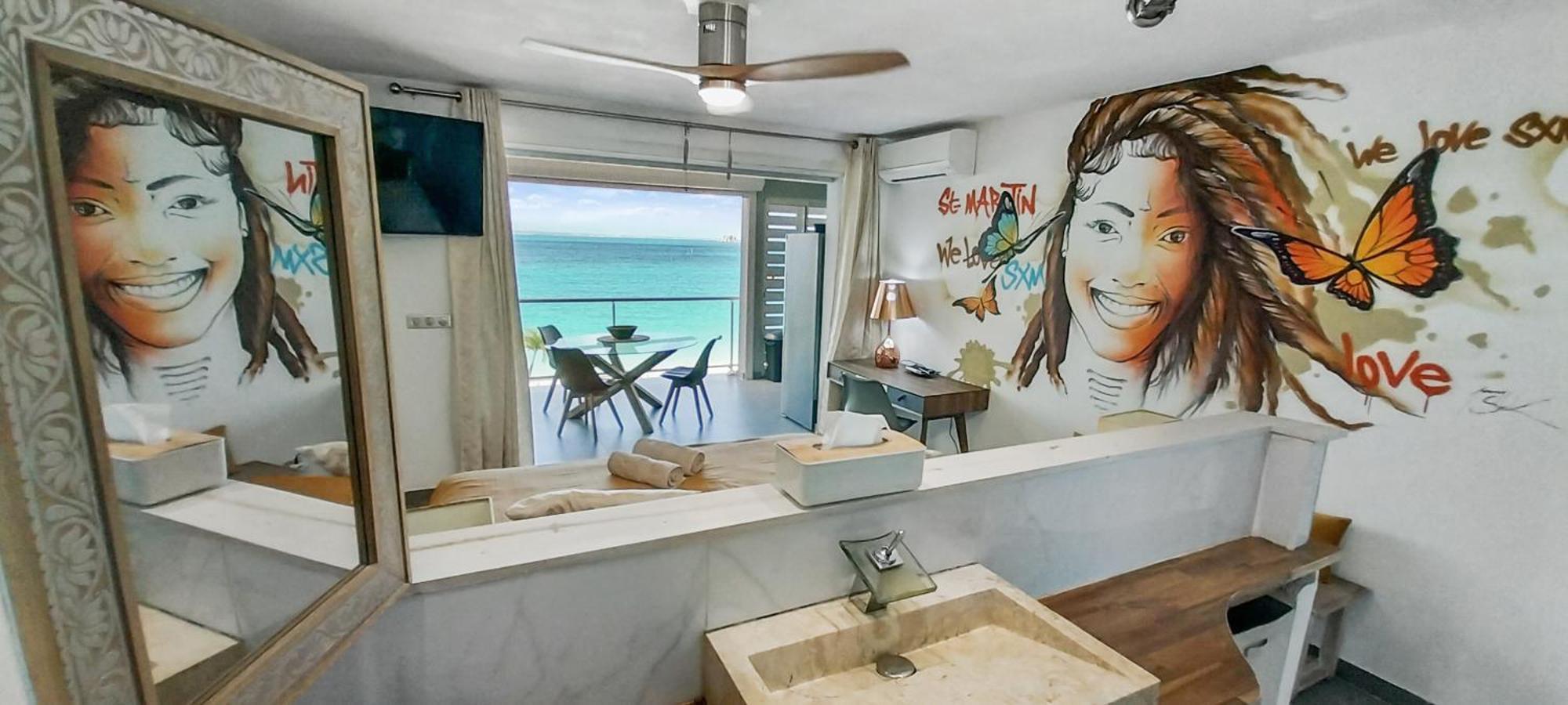 Official Page "Residence Bleu Marine" - Sea View Apartments & Studios - Saint-Martin French Side Grand-Case Extérieur photo