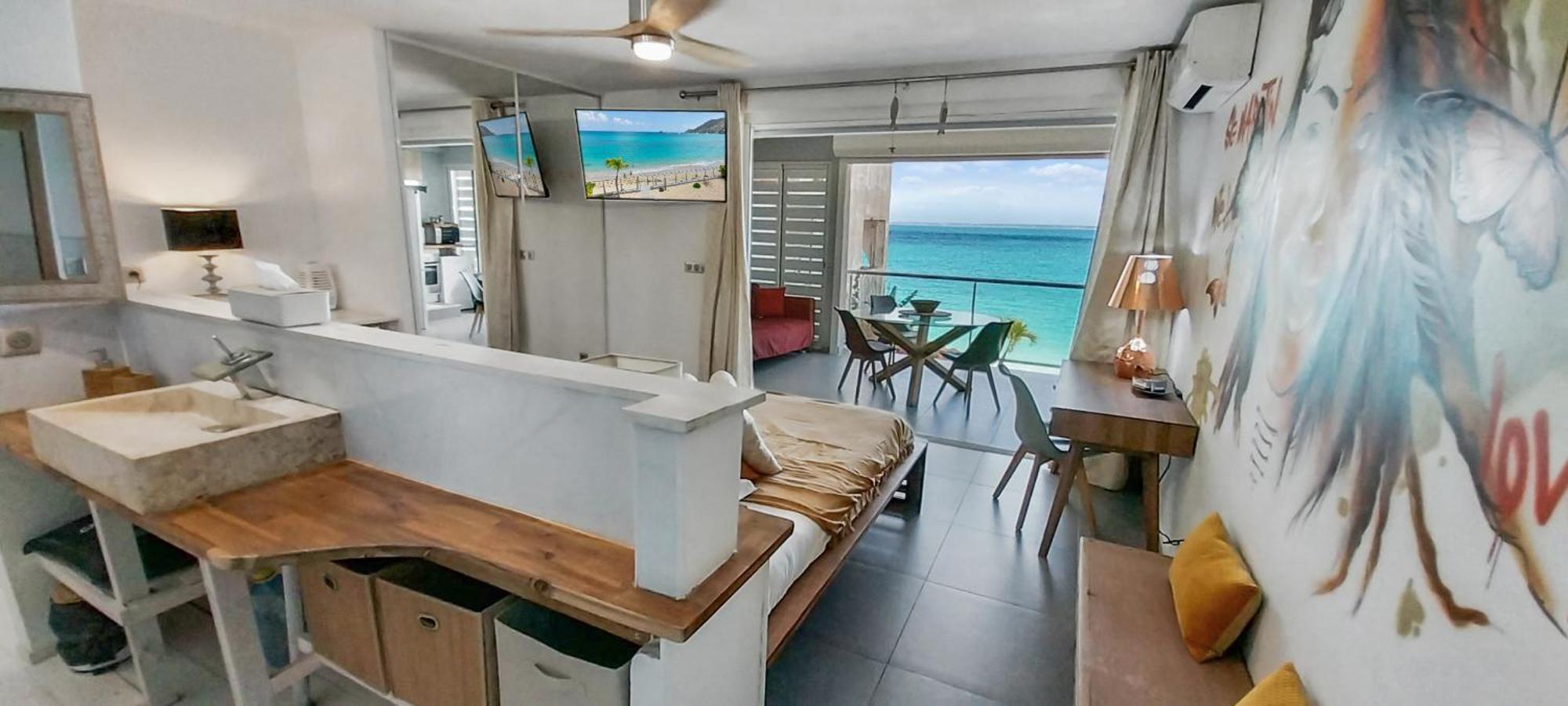 Official Page "Residence Bleu Marine" - Sea View Apartments & Studios - Saint-Martin French Side Grand-Case Extérieur photo