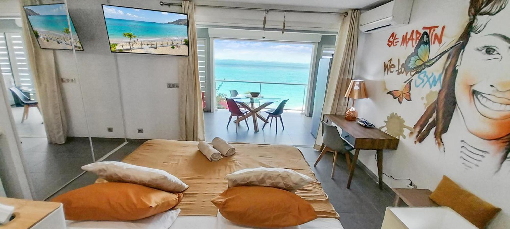 Official Page "Residence Bleu Marine" - Sea View Apartments & Studios - Saint-Martin French Side Grand-Case Extérieur photo