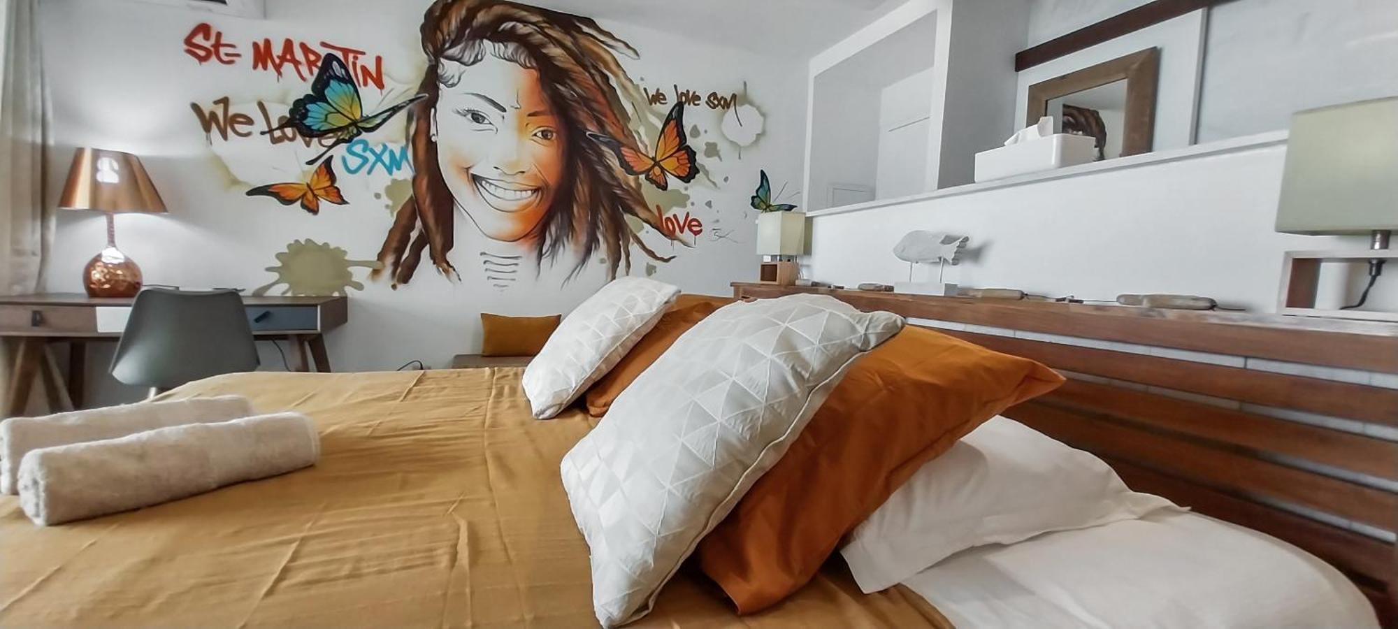 Official Page "Residence Bleu Marine" - Sea View Apartments & Studios - Saint-Martin French Side Grand-Case Chambre photo