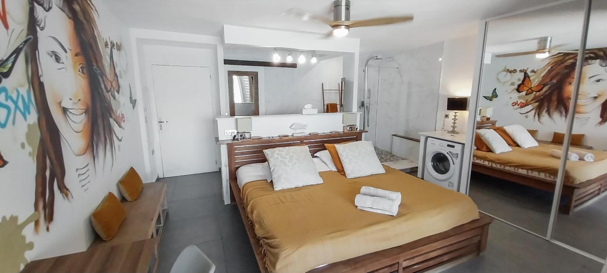 Official Page "Residence Bleu Marine" - Sea View Apartments & Studios - Saint-Martin French Side Grand-Case Chambre photo