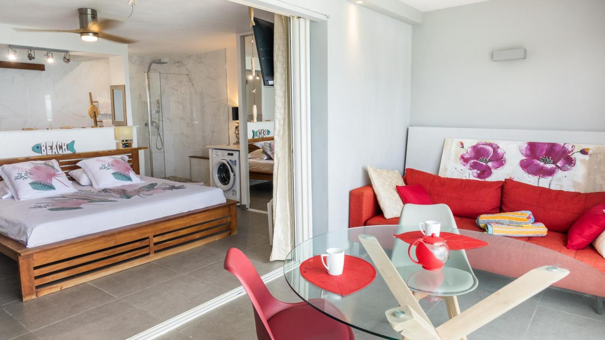Official Page "Residence Bleu Marine" - Sea View Apartments & Studios - Saint-Martin French Side Grand-Case Chambre photo